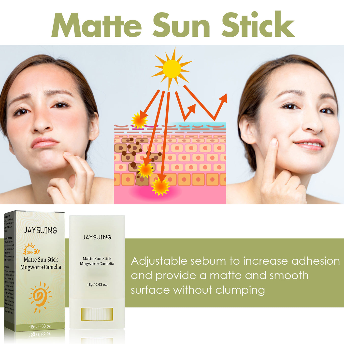 Jaysui Matte UV Protection Stick