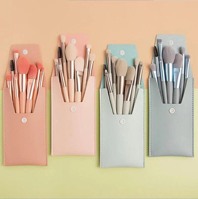 8PCS Makeup Brush Set with Bag