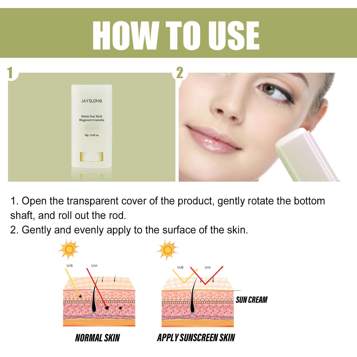 Jaysui Matte UV Protection Stick